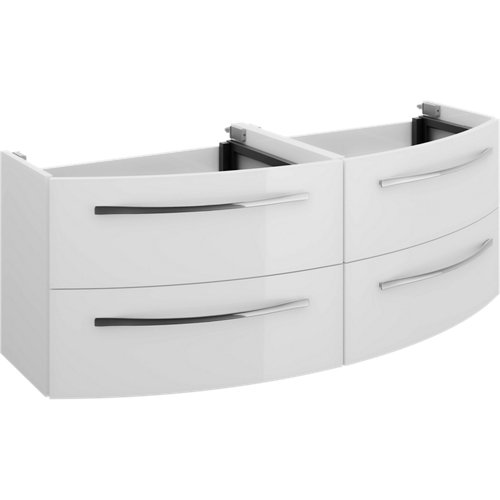 Mueble baño blanco 129 cm 2 senos