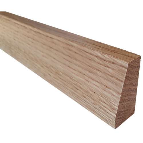 Burlete de madera roble para puerta 4 5x100 cm