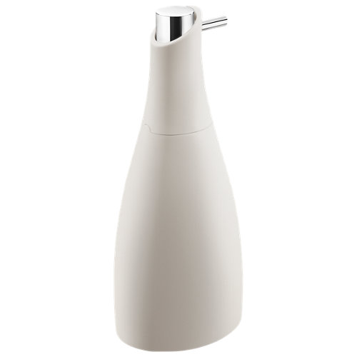 Dispensador de jabón saku piedra de la marca BATH PLUS en acabado de color Beige fabricado en ABS