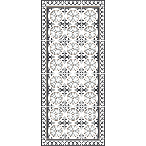 Alfombra gris pvc siro 48 x 110cm