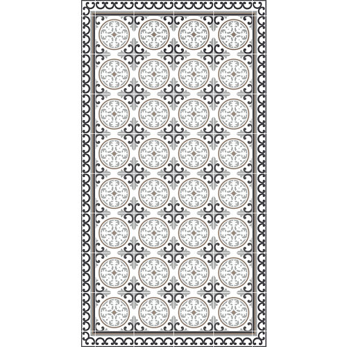 Alfombra gris pvc siro 80 x 150cm