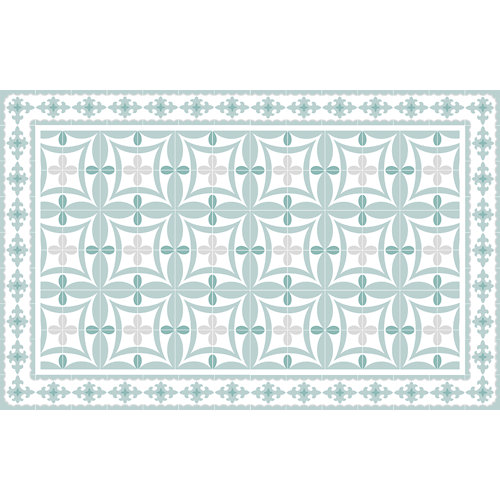 Alfombra verde pvc jade 48 x 75cm