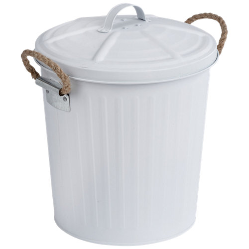 Papelera baño gara blanco 6l de la marca Wenko en acabado de color Blanco fabricado en Acero