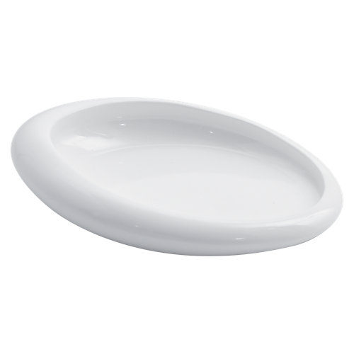 Jabonera iside blanco brillante de la marca GEDY en acabado de color Blanco fabricado en Resina
