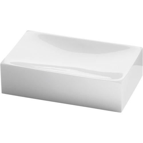 Jabonera sofía blanco brillante de la marca GEDY en acabado de color Blanco fabricado en Resina