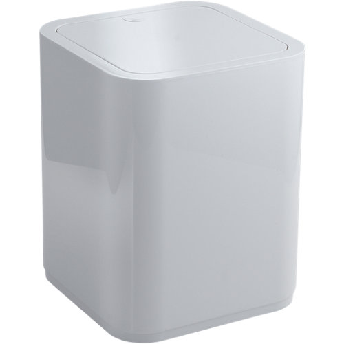 Papelera baño seventy blanco 8l de la marca GEDY en acabado de color Blanco fabricado en Resina