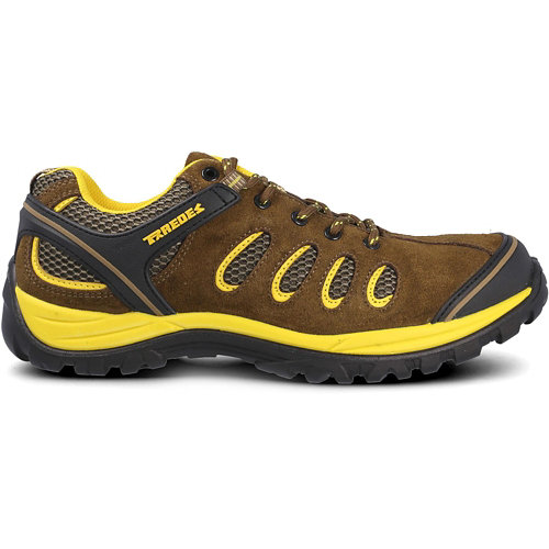 Zapato seguridad paredes, radio serraje marrón, s1p talla 44