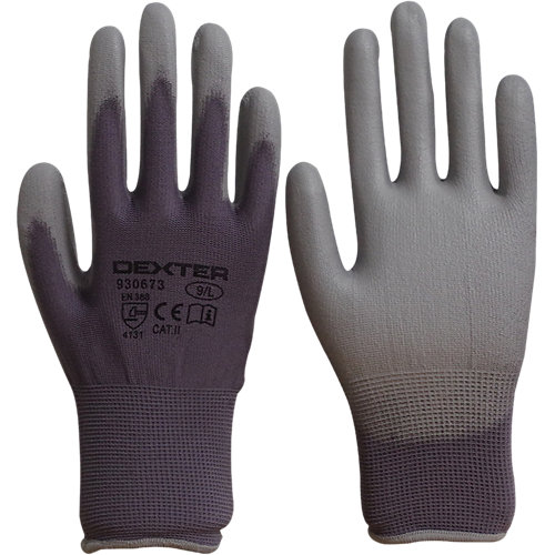 5 guantes dexter nylon gris t 9