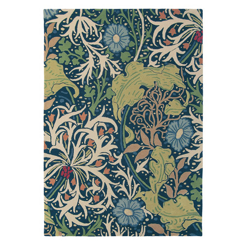 Alfombra beige microfibra blizz 79800 160 x 230cm 23 Alfombra lana y viscosa morris seaweed-ink 28008 140x200cm
