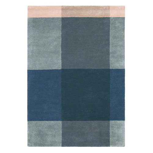 Alfombra lana y viscosa ted barker plaid-gris 804 170x240cm