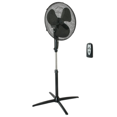Ventilador de pie metal EQUATION Altona Negro man 45W Ventilador de pie metal EQUATION Altona Negro man 45W