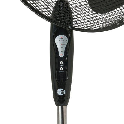 Ventilador de pie metal EQUATION Altona Negro man 45W Ventilador de pie metal EQUATION Altona Negro man 45W