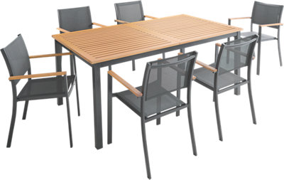 insuficiente alfombra Suponer Conjuntos de mesas y sillas de exterior · LEROY MERLIN
