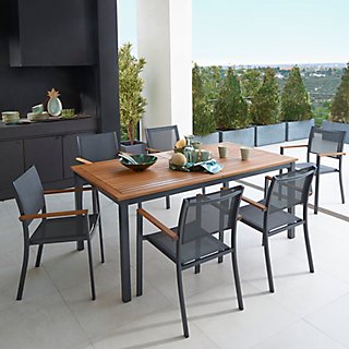 Perversión tratar con Deber Conjuntos de mesas y sillas de exterior · LEROY MERLIN