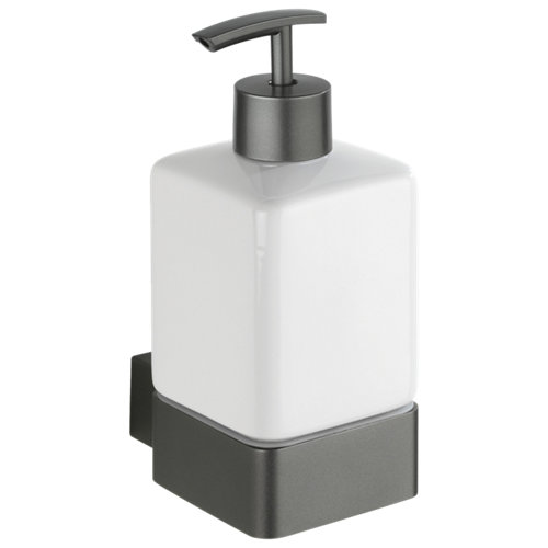 Dispensador de jabón montella antracita de la marca Wenko en acabado de color Gris / plata fabricado en Cerámico