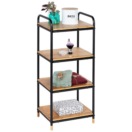 Estante de baño loft marrón 42x94.5x cm de la marca Wenko en acabado de color Marrón fabricado en Bambú