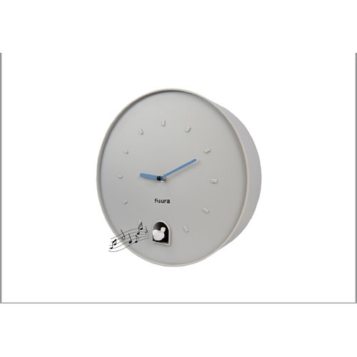 Reloj de pared cuccko fisura circular gris 30cm