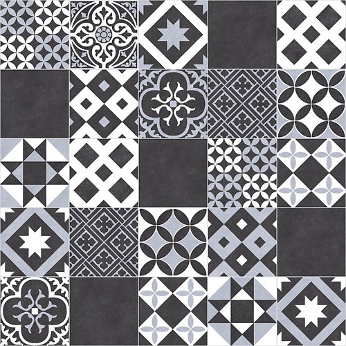 Suelo vinílico en rollo forte boho amadora negro 2 m