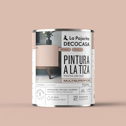 Pintura tiza la pajarita 750ml pétalo