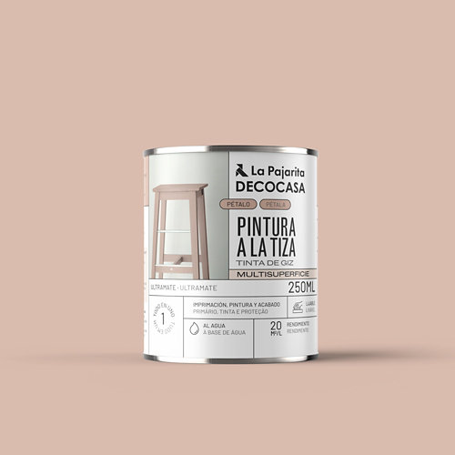 Pintura tiza la pajarita 250ml pétalo