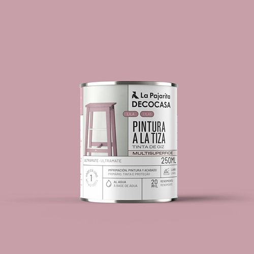 Pintura tiza la pajarita 250ml lila