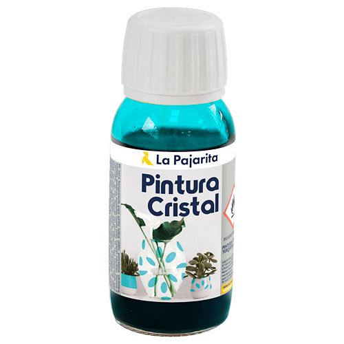 Pintura cristal la pajarita 50ml turquesa