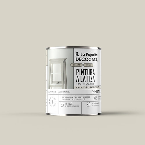 Pintura interior mate luxens 15l 0530-r50b lila luminoso 21 Pintura tiza la pajarita 250ml ceniza
