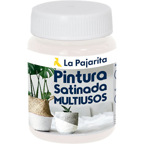 Pintura satinada la pajarita 75ml blanco