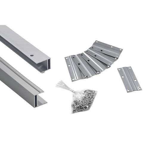Puerta de interior oslo gris de apertura derecha de 72,5 cm 26 Kit de perfiles para dos puertas spaceo home