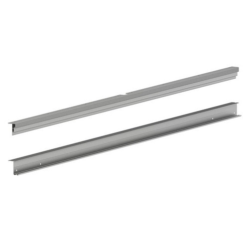 Puerta doble acristalada berna roble miel 130x105(62+42)cm d 23 Kit guía para 3 puertas correderas spaceo 4,2x236,6x0,15 cm