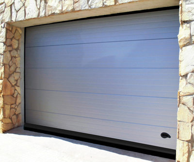 Placa de protección para puerta basculante garaje varios tamaños KT018 doble asa 