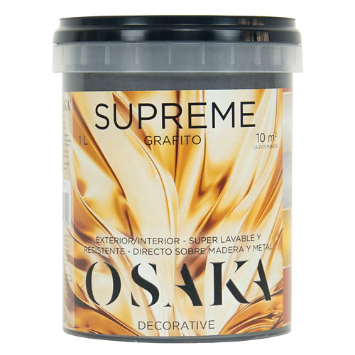 Pintura interior mate luxens 15l 6000-n gris estandar oscuro 20 Pintura supreme metal osaka 1 litro acero