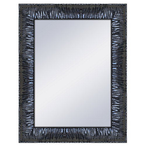 Espejo rectangular amy negro negro 70 x 90 cm