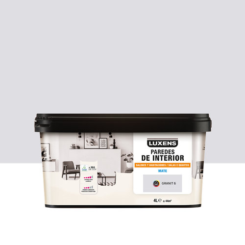 Pintura interior mate luxens 15l 2020-r10b rojo rosado empolvado 17 Pintura salones y habitaciones luxens 4l granit 6