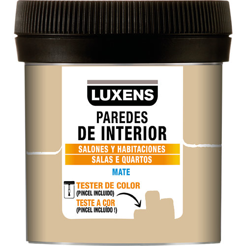 Pintura oxiron liso agua mate 2 5l blanco 20 Tester luxens 75 ml pecan 6