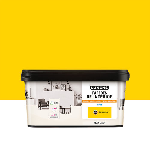 Rodillo para pintar fachadas rugosas de 22 cm dexter 17 Pintura salones y habitaciones luxens 4l banana 4