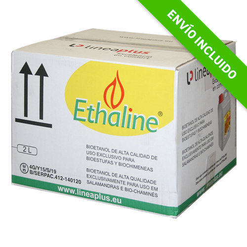 Pack de 6 bidones de bioetanol ethaline 2l