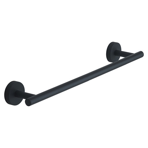 Toallero barra fija eros negro 35 cm