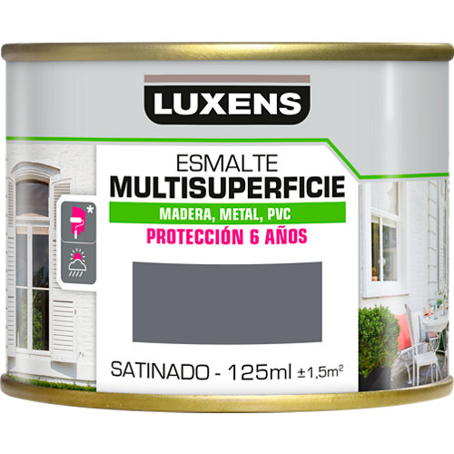 Pintura multisuperficies satinado al agua luxens 125 ml granit 2