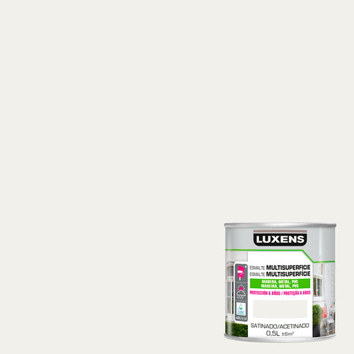 Pintura interior mate luxens 4l 3010-y60r marron empolvado 19 Pintura multisuperficies satinado al agua luxens 500 ml white