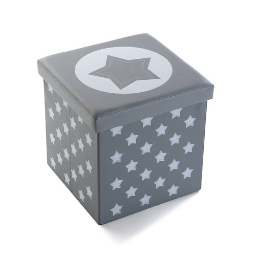 Caja de pino de 30x30x30 cm 26 Puff desmont star gris 38x38x37.5cm
