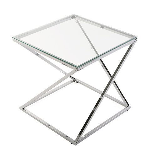 Mesa aux trento cristal 56x51x51cm