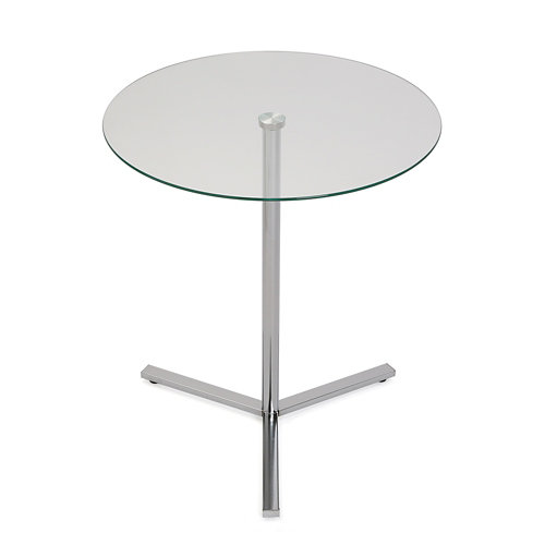 Puerta lucerna blanca de apertura izquierda de 72.5 cm 26 Mesa aux redonda cristal 148x50x50cm