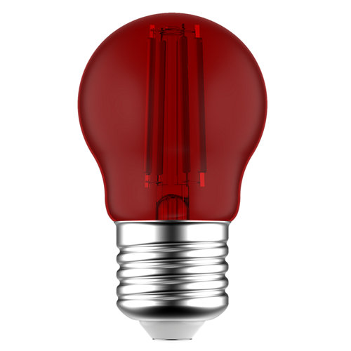 Bombilla led filamentos e27 4 5w rojo lexman