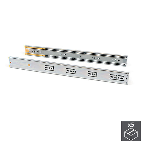 Guías de bolas con fijación lateral y extracción total con freno 45 x 300 mm
