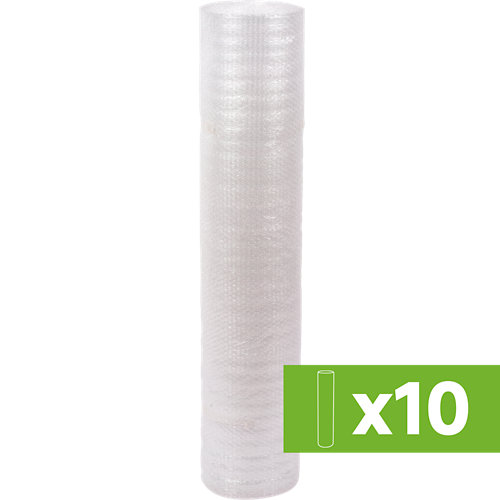 Lote 10 rollos de burbujas de plástico para forrar objetos delicados 100x2000 cm