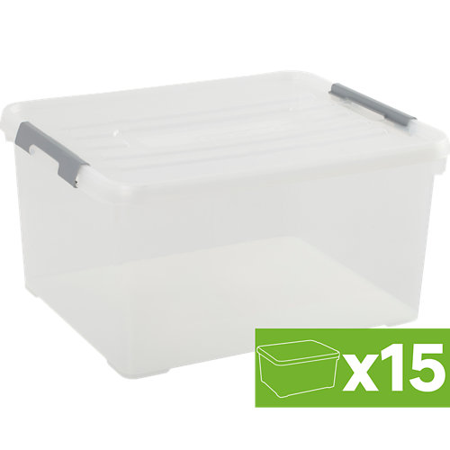 Lote 15 cajas spaceo 25x49x39 cms 35l