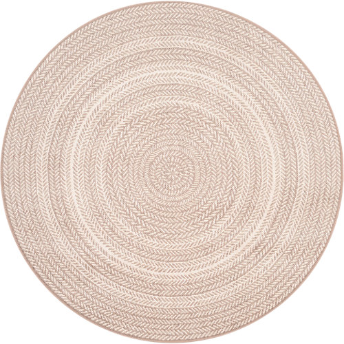 Felpudo beige de coco y pvc 50 x100 cm 25 Alfombra de interior y de exterior color beige aspecto gráfico 120cm x 120cm