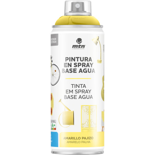 Spray decorativo 400ml wb montana gris topo de la marca MONTANA en acabado de color Amarillo / dorado fabricado en Varios, ver descripción