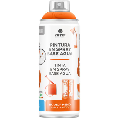 Spray decorativo 400ml wb montana gris cemento de la marca MONTANA en acabado de color Naranja / cobre fabricado en Varios, ver descripción